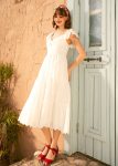 Sweetheart Soirée Twist-Front Midi Dress
